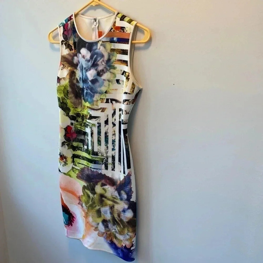 Clover Canyon Floral Maze Neoprene Dress - Picture 15 of 16